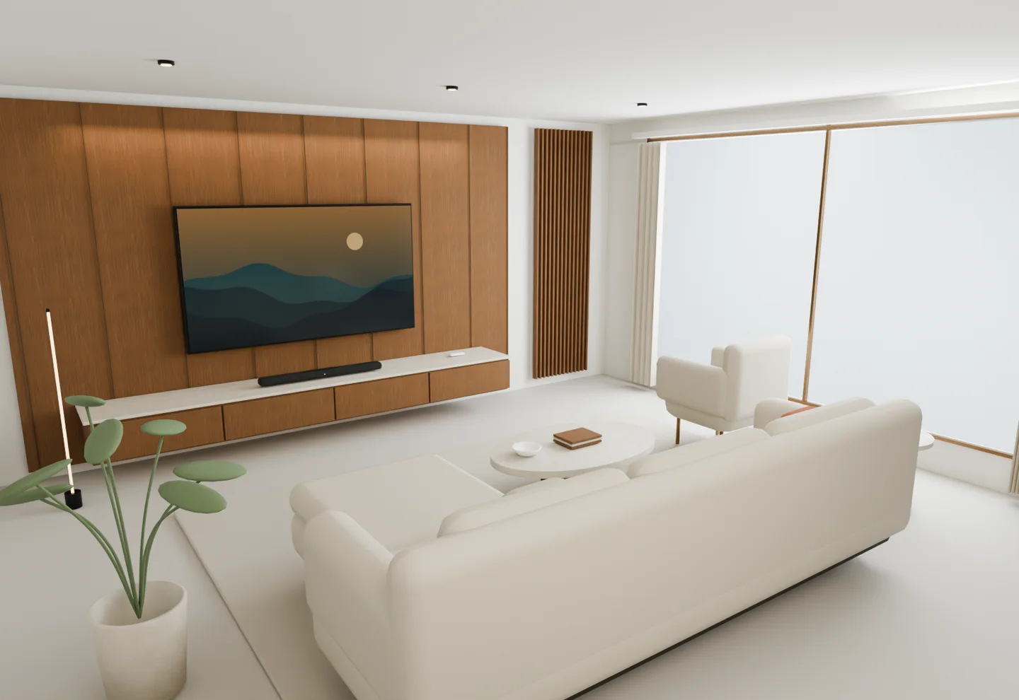 Uma sala para ficar. O espaço